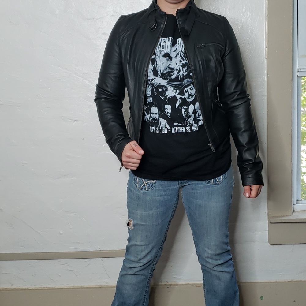 Rouge Moto black leather Jacket - Picture 8 of 8